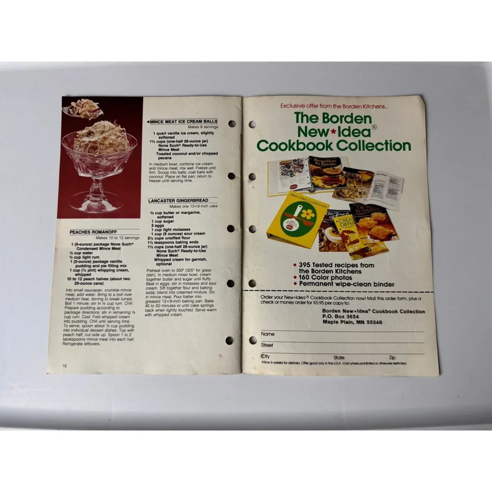 Vintage 1977 Borden None Such Mince Meat The Touch‎ of Taste Recipe Booklet